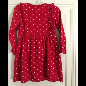 Hanna red polka dot dress